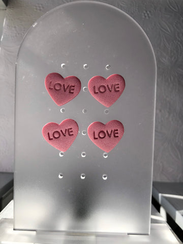 Valentines Love Heart Stud